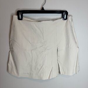 Boston Proper Ivory White Skort Skirt Shorts